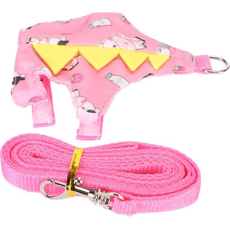 Harnais pour furet, laisse ajustable, doux et confortable, harnais mignon pour cochon d'Inde avec anneau en D pour petits animaux, petite vache (1/5)