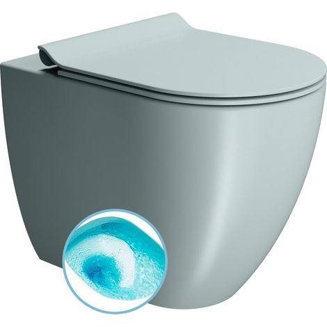 Cuvette PURA, Swirlflush, 36x55cm, Siphon en S/Siphon en P, ghiaccio dual-matt (1/2)