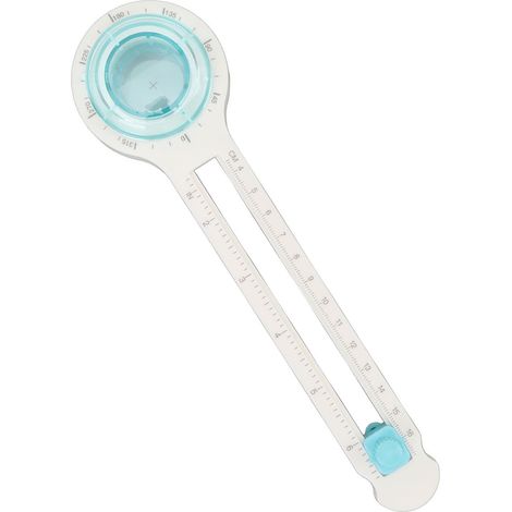 Decoupeur circulaire rotation 360° taille 8-32cm - Coupe-papier portable circulaire multifonctionnel pour scrapbooking et projets artistiques (1/4)