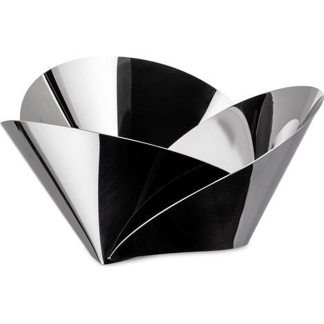 Alessi ABI03 - Cesta de Acero Inoxidable, Color Plateado
