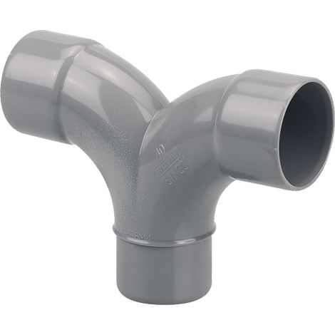 Coude double parallèle Mâle-Femelle 87° D40 - WAVIN - 3025594