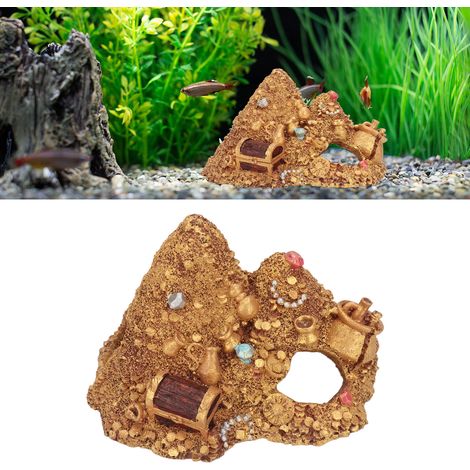 Décors Aquarium Résine Paysage Montagneux pour Aquariophilie Cachette Poisson Décoration GS0872 - AUTRES (1/5)