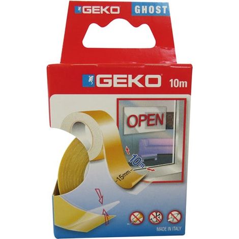 Transparente doppelseitiges Klebeband 15 mm x 10 m