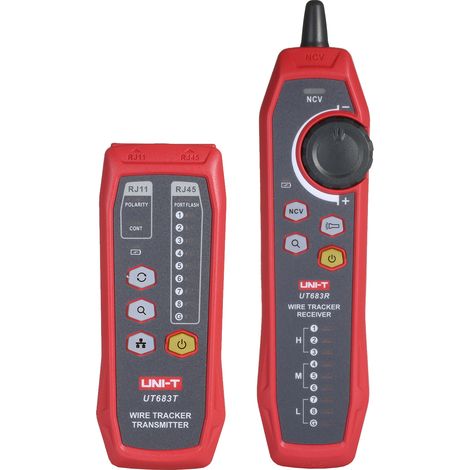 Detector de línea de red Uni-T UT683KIT, rastreador de señales, localizador de cables, probador multifuncional, teléfono, emparejamiento (1/5)