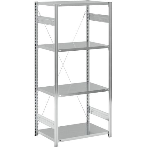 eurokraft pro, Rayonnage emboîtable à tablettes, galvanisé, (1/5)