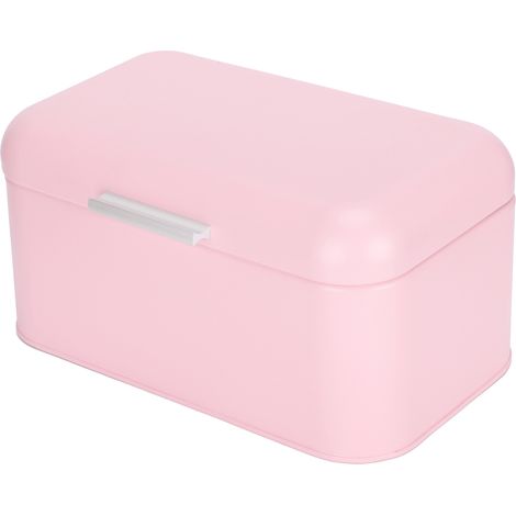 Boîte de stockage à pain en fer rose vintage sans toxine rangement cuisine domestique (1/5)