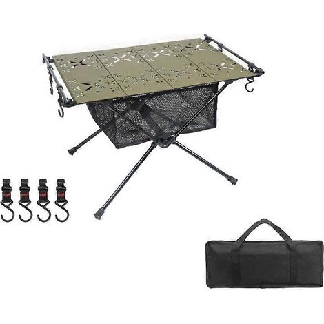 Table pliante extérieure portable compacte ultra-légère, bureau de pique-nique pour camping et randonnée. (1/4)