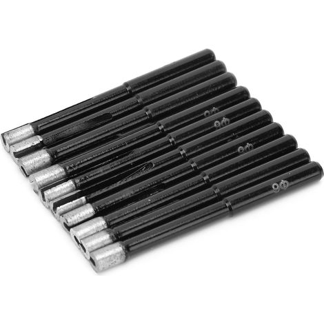 10 forets diamantés pour carrelage, marbre et granit, scie cloche, outil de coupe, 6 mm (1/5)