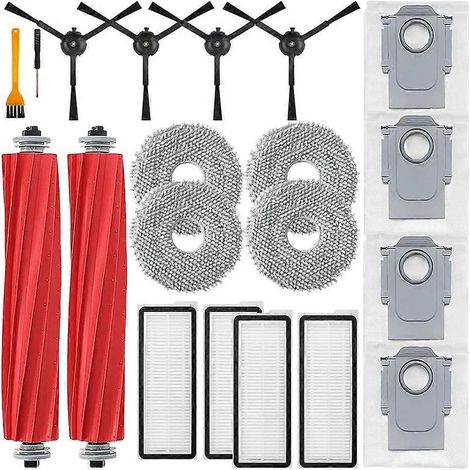 Pièces de rechange pour aspirateur robot Roborock Qrevo S/Qrevo MaxV/Qrevo Pro : brosse latérale principale, filtre de nettoyage, lingette. (1/5)