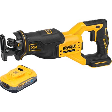 Sierra recíproca a batería DeWalt DCS 382 N Sierra sable 18 V sin escobillas + 1 batería Powerstack 5,0 Ah - sin cargador (1/5)