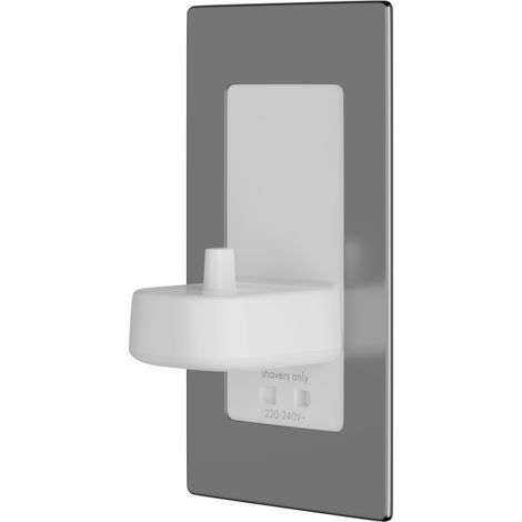 Proofvision Polished Steel In-Wall Electric Toothbrush Charger and Shaver Combo - PV12P-PS-FR (1/4)