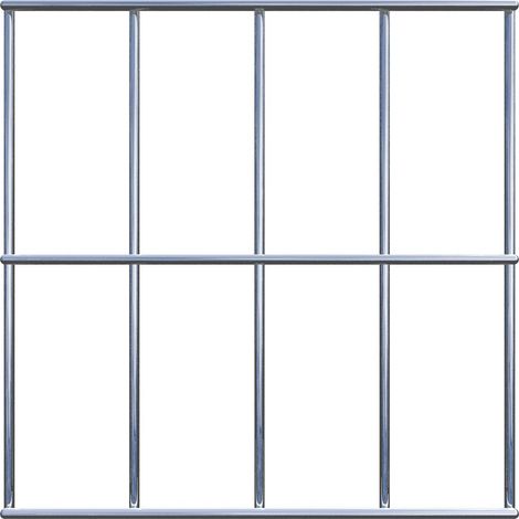 Grille de gabion 20 cm x 20 cm – Mailles 5 x 10 cm – Galvanisé à chaud pour résistance aux intempéries – Usage extérieur et intérieur – Gabiona
