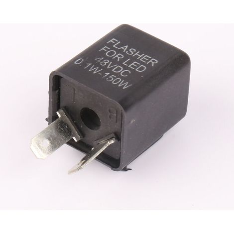 Relais clignotant 48 V pour véhicules électriques et motos, interrupteur électromagnétique de commande de clignotant, 48 V sans avertisseur sonore, 10 A. (Cette dernière partie est une répétition de l (1/4)