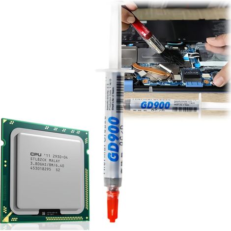 3g Thermal Paste,Pâte Thermique Processeur,High Temperature Resistance,Colle Thermique Haute Durabilité, Pâte Thermique for PC Pathe Thermic, Patte Thermique Pour Refroidissement, Pate Echappement (1/5)