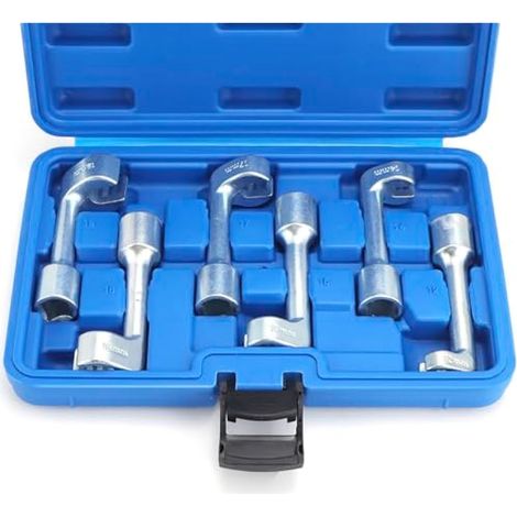 6 pièces clés à douille 12pt pour lignes d'injecteurs diesel - taille 12/14/16/17/18/19 mm - entraînement 1/2'' (1/5)