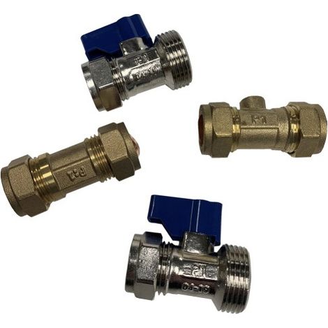 Calmag Calsoft NE Non Electric Water Softener 15mm Installation Kit Valves