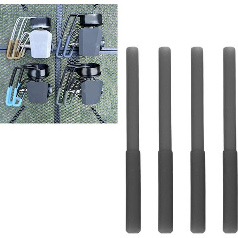 Lot de 4 housses de protection pour la tête et le pied de votre réchaud à gaz SOTO310 Spider Stove, antidérapantes et anti-brûlures, en silicone, pour support de réchaud à gaz, couleur caoutchouc noir (1/5)