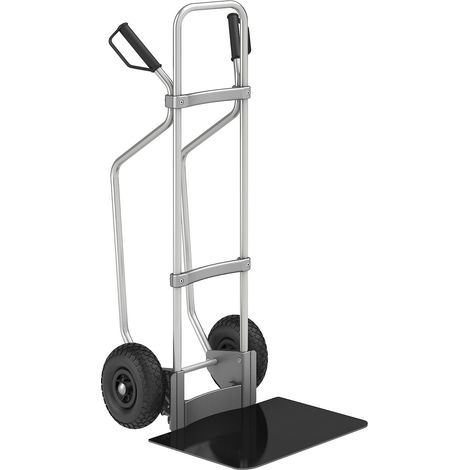 eurokraft pro, Diable en aluminium avec semelles, l x p bavette