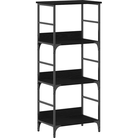 Maison Exclusive - Bücherregal Schwarz Eichen-Optik 50 x 33 x 117
