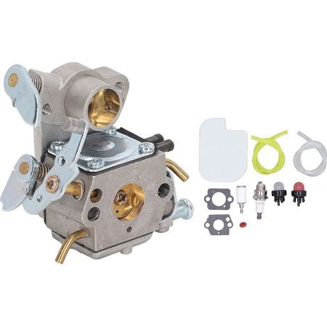 Kit de Filtre à Air pour Tondeuse à Fil, Kit de Carburateur pour Tronçonneuse avec Clapet Anti-Retour de Filtre à Huile de Bougie D'allumage pour Poulan SM4218AVX SM4518AVX (1/5)