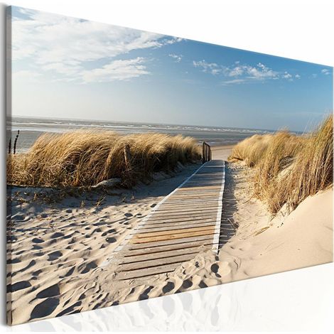 Tableau plage vierge - 120 x 40 cm (1/4)