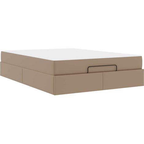 Estructura de cama con colchón Otro 2 pcs Canela PVC vidaXL