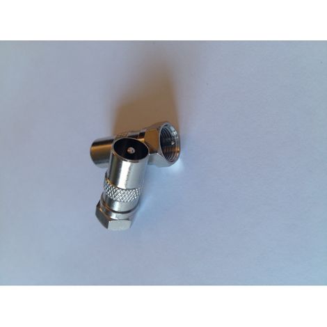 Adaptador coaxial IEC / F macho