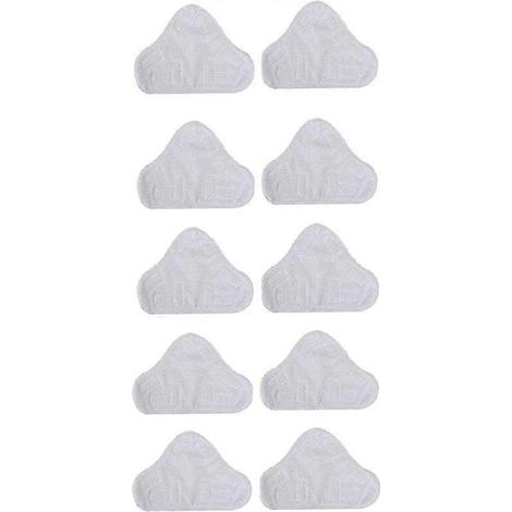 10er-Pack Ersatz-Mikrofasertücher für Dampfmopps (H2O Mop X5, dreieckig)