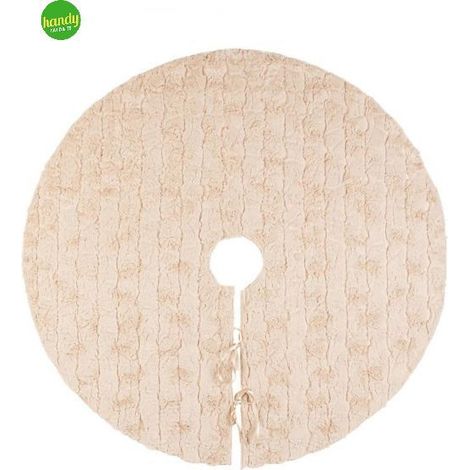 Copribase Albero Wolly Bizzotto Beige Ø 90cm (1/2)