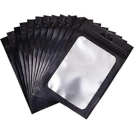 100 sachets refermables en aluminium, anti-odeurs, pour la conservation des aliments