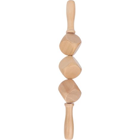 Rouleau de massage musculaire en bois pour thérapie des tissus mous, bâton d'acupression antidouleur pour bras et jambes, soulagement des tensions (1/5)