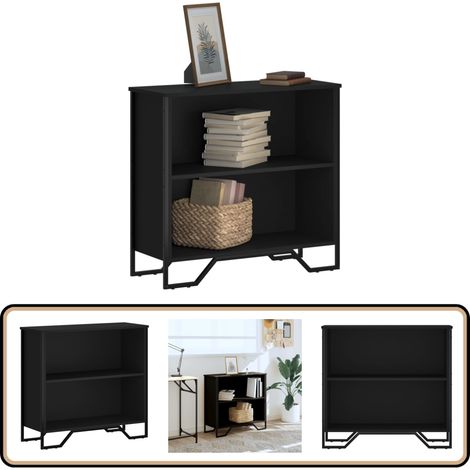 vidaXL Bibliothèque noir 80x31x74,5 cm bois d'ingénierie