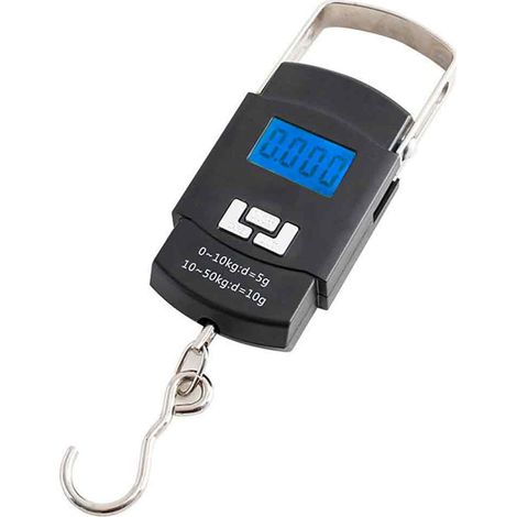 Tragbare elektronische Waage, Mini-Hängewaage, 50-kg-Gepäckwaage, Waage für Expresslieferungen (1/5)