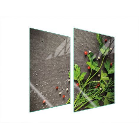 GLASSCHUTZPLATTE FÜR KÜCHE 2x35x52 PEPPER (1/5)