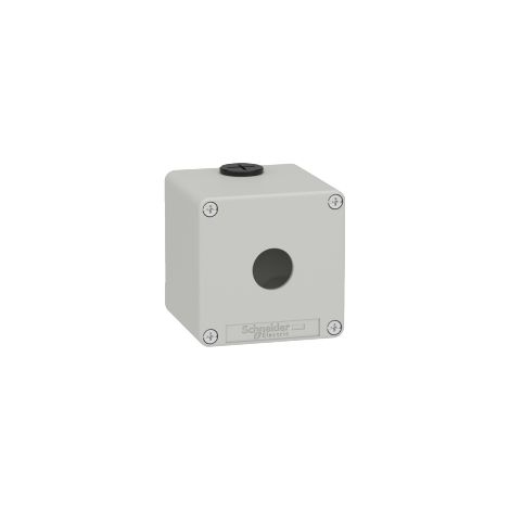 Boite métal vide grise - M20 x2 - 1 trou 22 mm - 80x80x77 mm - UL cULus - XAPD1501