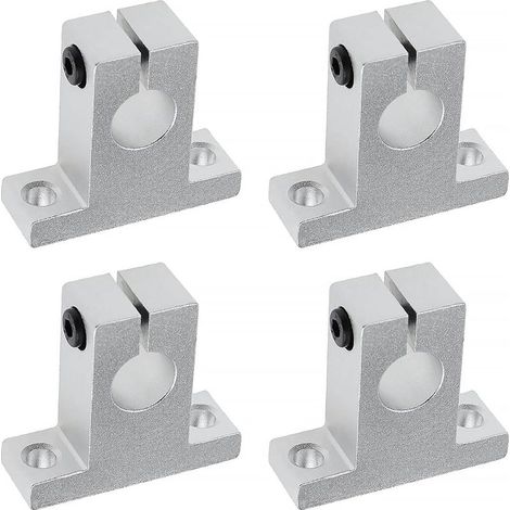 4x SK16 Support d'arbre Linéaire 16mm CNC Unités de Glissière à Billes à Mouvement Linéaire Support de Rail Guide d'arbre pour Imprimante 3D Machine Multi-axes (1/5)