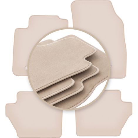 Tapis beiges PREMIUM pour : Mazda 2 II à hayon 2007-2015 (1/5)