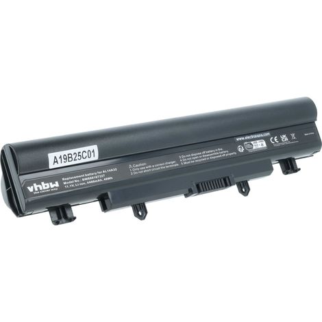 vhbw Akku kompatibel mit Acer Aspire E5-411, E1-571, E5-421, E5-421G, E5-471, E5-471G, E5-511, E5-511G, E5-511P Notebook (4400 mAh, 11,1 V, Li-Ion) (1/5)