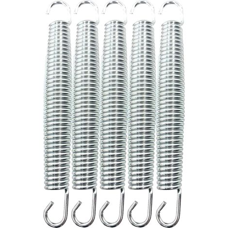 Ressorts de Trampoline Ressorts de Trampoline de Rechange Ressorts en Fer galvanisé antirouille et durables Accessoires de Trampoline 178mm/7″ (1/4)