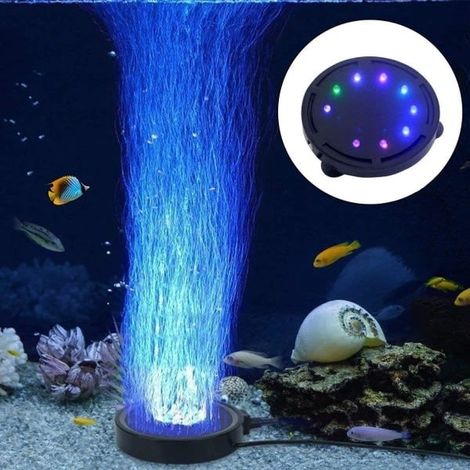 Lampe d'aquarium à bulles et pompe à air LED pour la décoration des tortues (1/5)