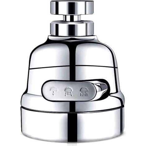 UlisemRobinet de cuisine mobile / Filtre à buse économiseur d'eau rotatif à 360 degrés / 3 méthodes de sortie d'eau (1/4)