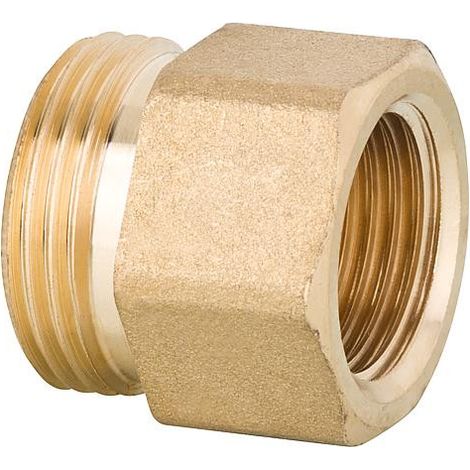 Raccord de jonction passage filetage male filetage femelle 1/2 filetage femelle eurc"ne laiton poli