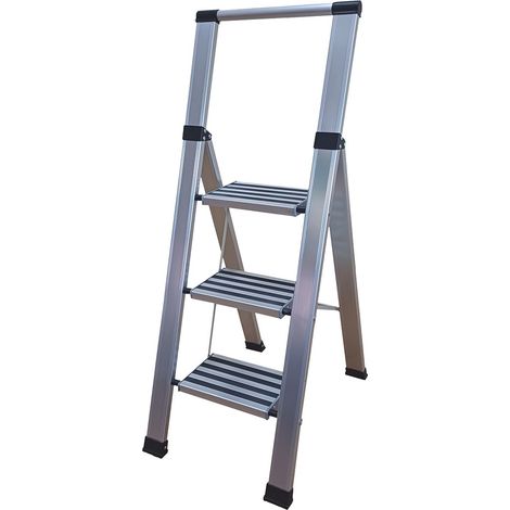 ESCALERA DOMESTICA ALU 2 PELDAÑOS - 100X40X120