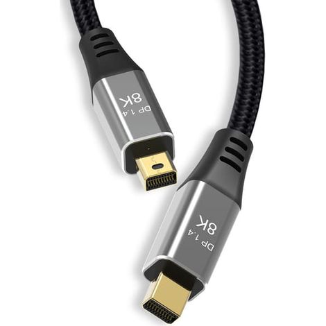 KLVGTIFS PU - Câble Thunderbolt 2 20 Gbit/s mâle-mâle compatible avec Apple MacBook Pro, Air, mini et iMac (blanc)