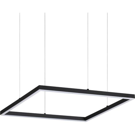 Dekorative quadratische integrierte Pendelleuchte Schwarz, 3000K, 33W (1/2)