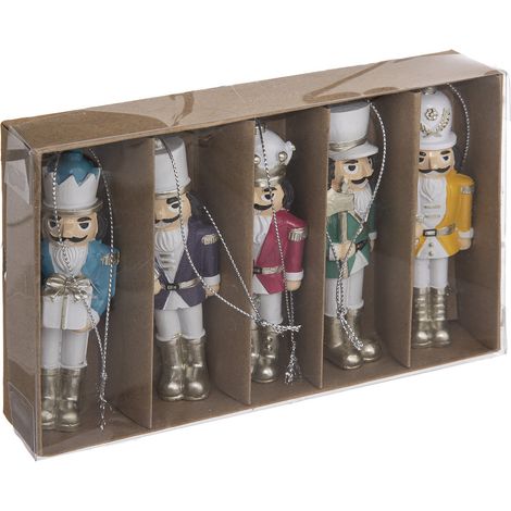 Sujet de Noël Lot de 5 Casse-Noisette Multicolore en résine - Feeric Christmas (1/5)