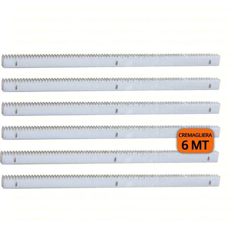 Kit Cremagliera 30x12 6 Mt M4 In Acciaio Zincata Zincato X Cancello Scorrevole