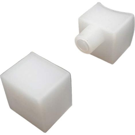 Jandei - Par de tapas para perfil flexible empotrable 16x16