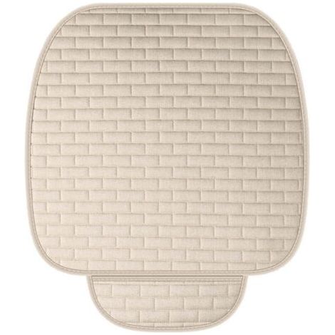 Coussin de Siège de Voiture, Coussin Voiture Siege Universel, Coussins de Siègeavant Doux, Coussin Voiture Siege Antidérapant, Couvre Siege Auto pour Voitures Résistant Aux Rayures (5251CM, Blanc) (1/4)