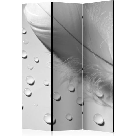 Paravento - White Feather [Room Dividers] - 135x172 (1/4)